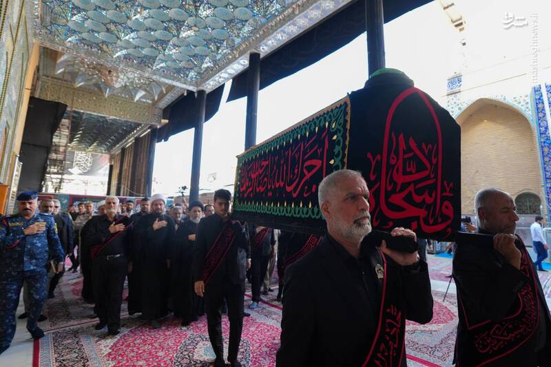 عکس/ تشییع نمادین امام سجاد(ع) در سامرا