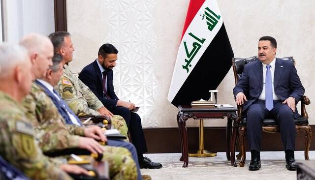 فرمانده سنتکام با السودانی در بغداد دیدار کرد