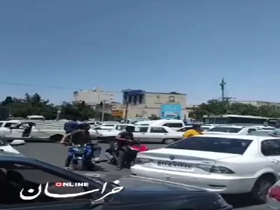 راه‌بندان در مشهد به‌دلیل قطع برق