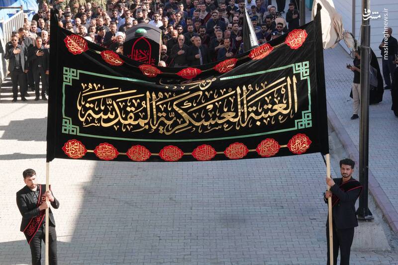 عکس/ تشییع نمادین امام سجاد(ع) در سامرا