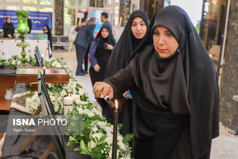 عکس/ مراسم بزرگداشت شهدای دانش آموز حمله رژیم صهیونیستی در تهران
