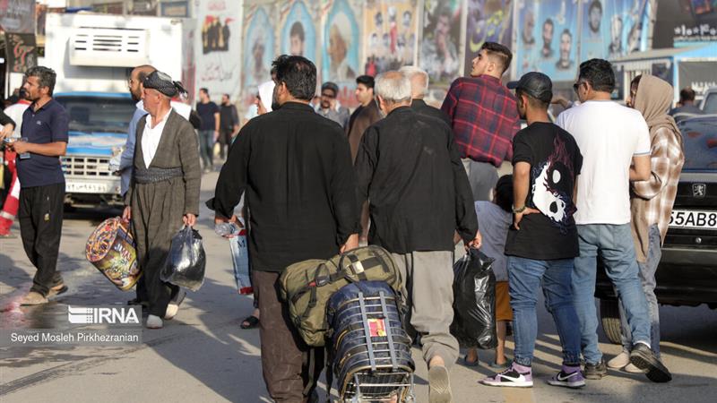 افزایش استقبال زائران اربعین از مرز باشماق برای تردد به کربلا