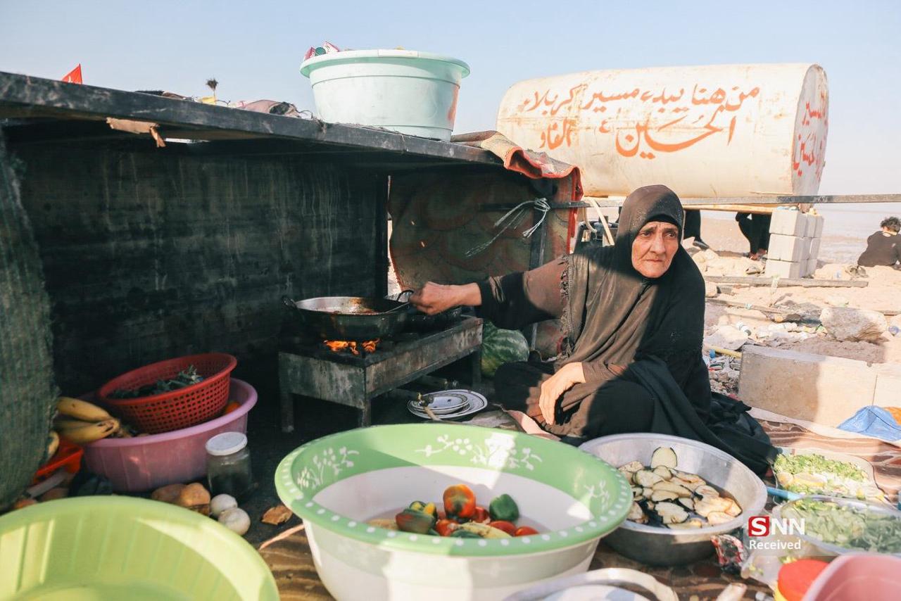 ام حمید؛ صدای اولین لبیک در مسیر پیاده‌روی اربعین