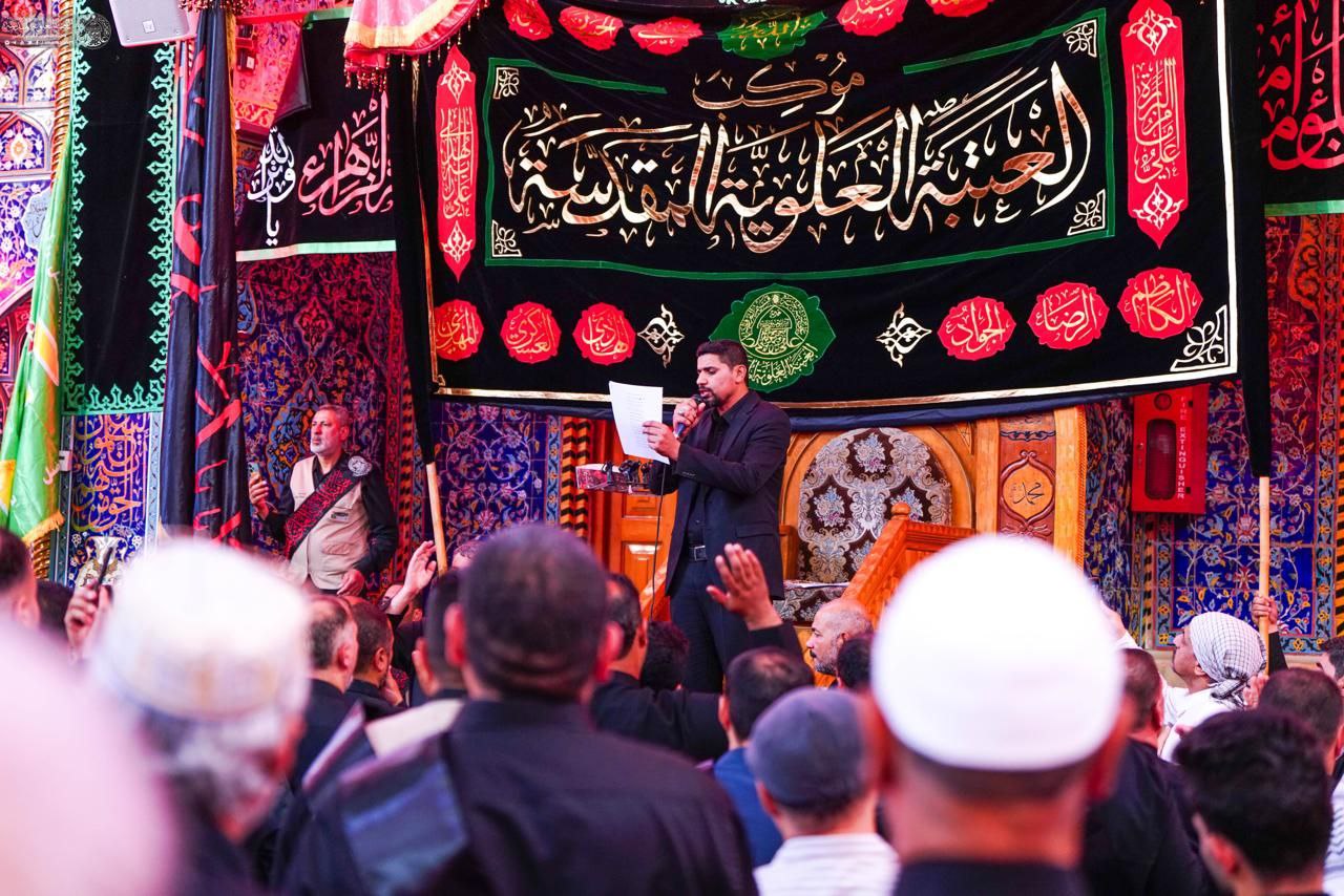 عکس/ حضور دسته عزاداری خادمان علوی در کربلا در سالروز شهادت امام سجاد (ع) 