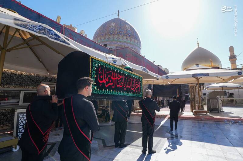 عکس/ تشییع نمادین امام سجاد(ع) در سامرا