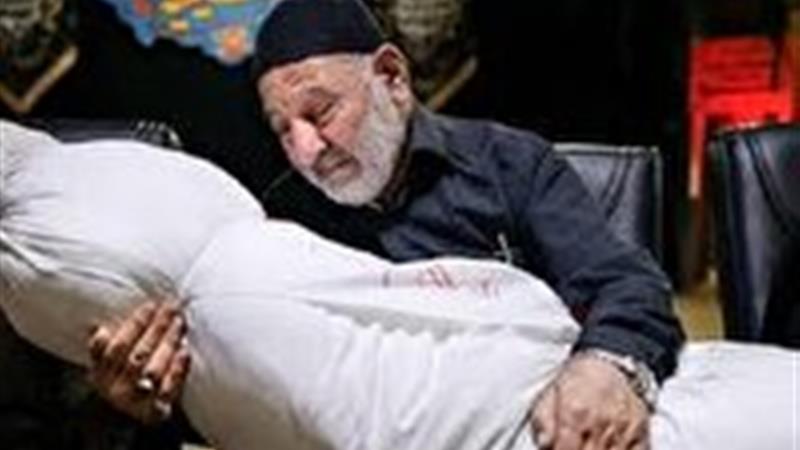 مراسم تشییع پدر شهید محمد عشقی‌پور در زنجان