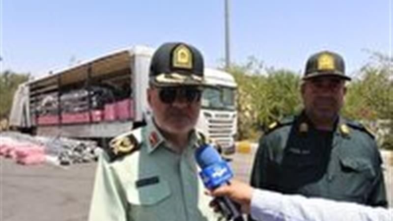 پارچه‌های قاچاق در یزد توقیف شد