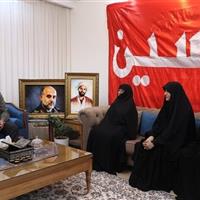 دیدار زاکانی با خانواده سرداران شهید «رشید» و «ربانی»