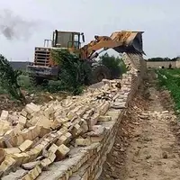 تخریب ۱۷ فقره قطعه‌بندی غیرمجاز مزارع در نور