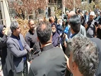 بازدید سخنگوی دولت و خبرنگاران از ساختمان شیشه‌ای صداوسیما