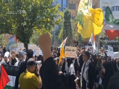 فریاد مظلومیت غزه در مشهدالرضا