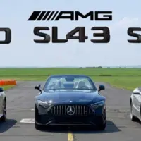 درگ مرسدس SL43 چهار سیلندر با مدل‌های V6 و V8 نسل‌های قبل