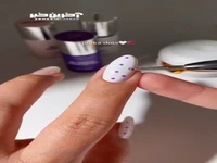 دیزاین ناخن با رنگ بنفش!