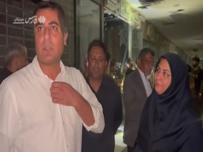 مهار آتش‌سوزی در مجتمع دودلفین قشم