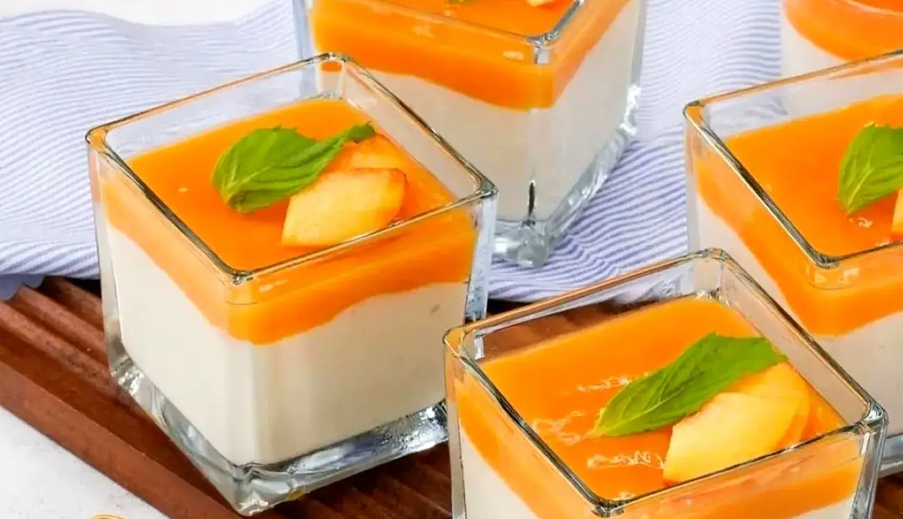 این دسر هلو تابستانی خیلی خوشمزه و راحته 