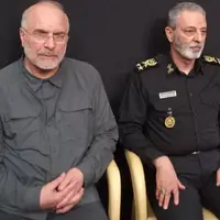 عکس/ حضور رئیس ستادکل نیروهای مسلح و رئیس مجلس در مراسم  شهید باقری
