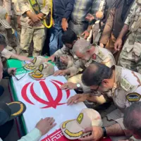 پیکر مطهر 2 شهید مرزبانی در بانه تشییع شد