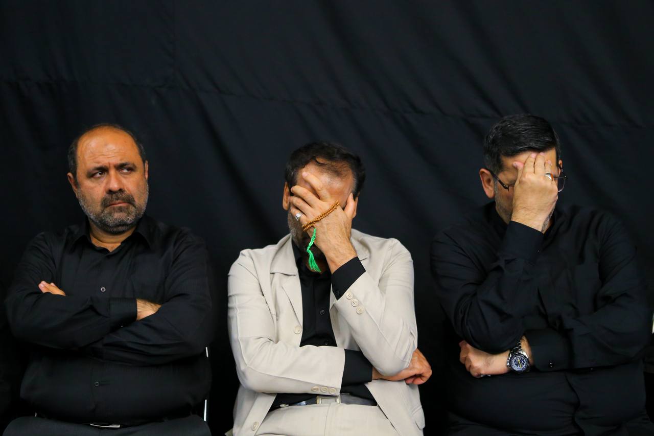 عکس/ حضور محمدباقر قالیباف در مراسم چهلمین روز شهادت سپهبد محمد باقری