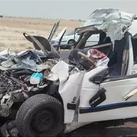 تصادف مرگبار پژو و سمند با ۲ فوتی