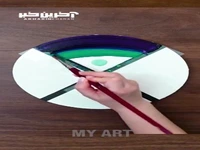 طرحی زیبا از ماه و پروانه