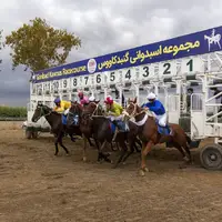 رقابت ۵۰ اسب در روز دوم کورس اسبدوانی بندرترکمن