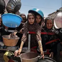 گزارش تصویری دردناک رسانه آمریکایی از وضعیت گرسنگی در غزه