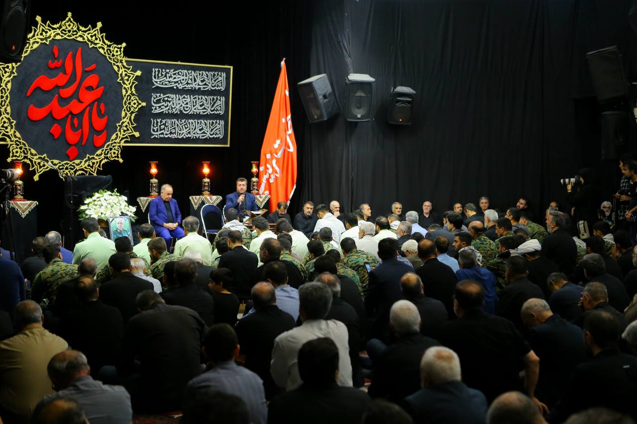عکس/ حضور محمدباقر قالیباف در مراسم چهلمین روز شهادت سپهبد محمد باقری