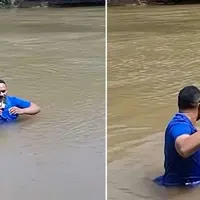 خبرنگاری که حین گزارش زنده روی جسد دختر گمشده پا گذاشت!