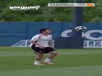 مثل آب خوردن! حرکت تکنیکی تماشایی ژائو نوس در تمرینات پاری سن ژرمن