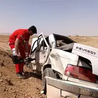 واژگونی مرگبار خودرو سواری با ۲ فوتی