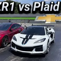 کوروت ZR1 در برابر تسلا مدل S پلد، نبرد نفس‌گیر در درگ 400 متر