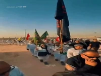 استقبال عراقی‌ها از کاروان پیاده مشهد به کربلا