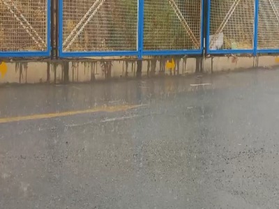 باران شدید در شهر جدید بینالود