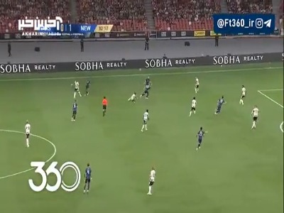گل اول آرسنال به نیوکاسل توسط میکل مرینو