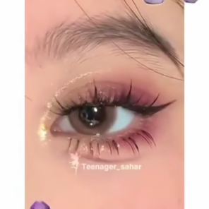 ایده مکاپ چشم با سایه صورتی!