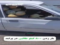  بار زدن ۸۰۰ کیلو طالبی در پراید در میدان میوه و تره بار جوین جغتای!