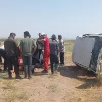 واژگونی مرگبار خودروی ال۹۰ در محور مرگنلر به پلدشت