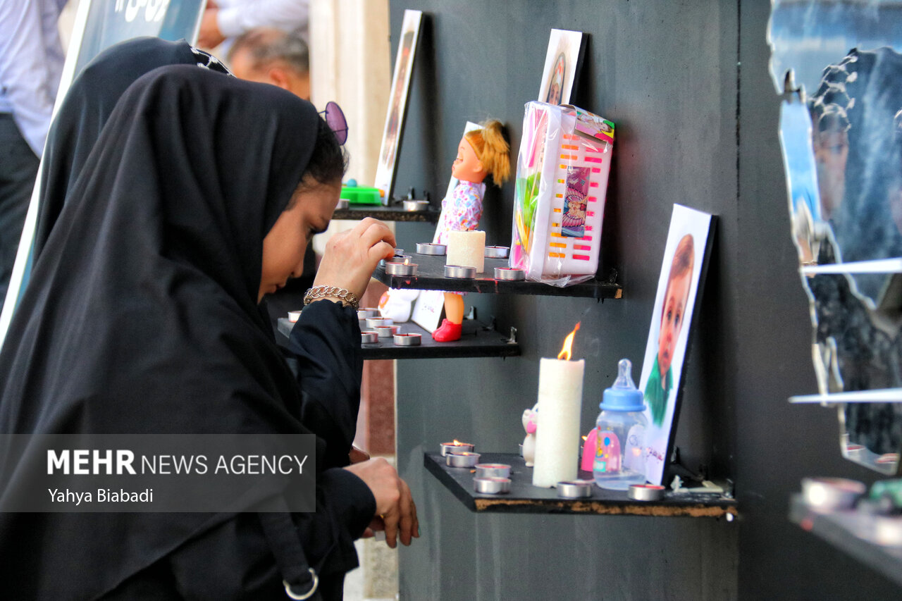 مراسم اربعین شهدای اقتدار در کرمانشاه