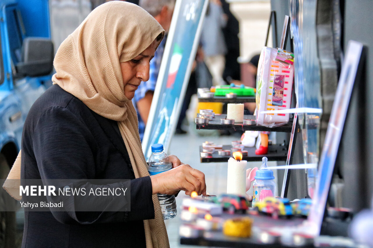 مراسم اربعین شهدای اقتدار در کرمانشاه
