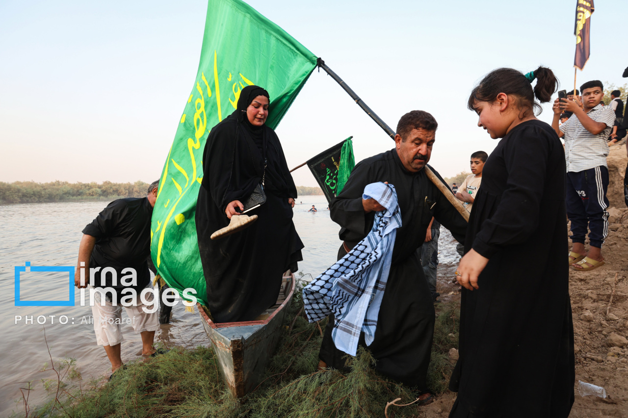 عکس/ استقبال از زائران کربلا در روستای «خلیفه حیدر»