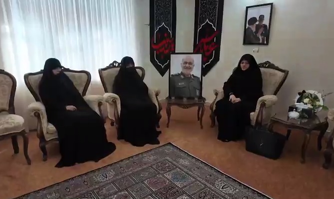 خانوادهٔ رئیس‌جمهور به منزل شهید سلامی رفتند
