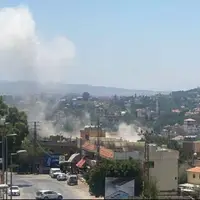 حمله پهپادی اسرائیل به بنت جبیل در جنوب لبنان 