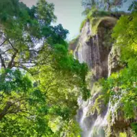 آبشار آبگرمه در شهرستان دورود