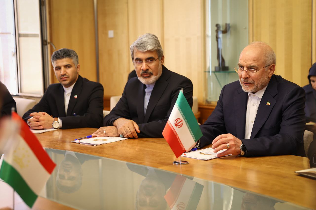 عکس/ دیدار و نشست قالیباف با رئیس مجلس جمهوری تاجیکستان
