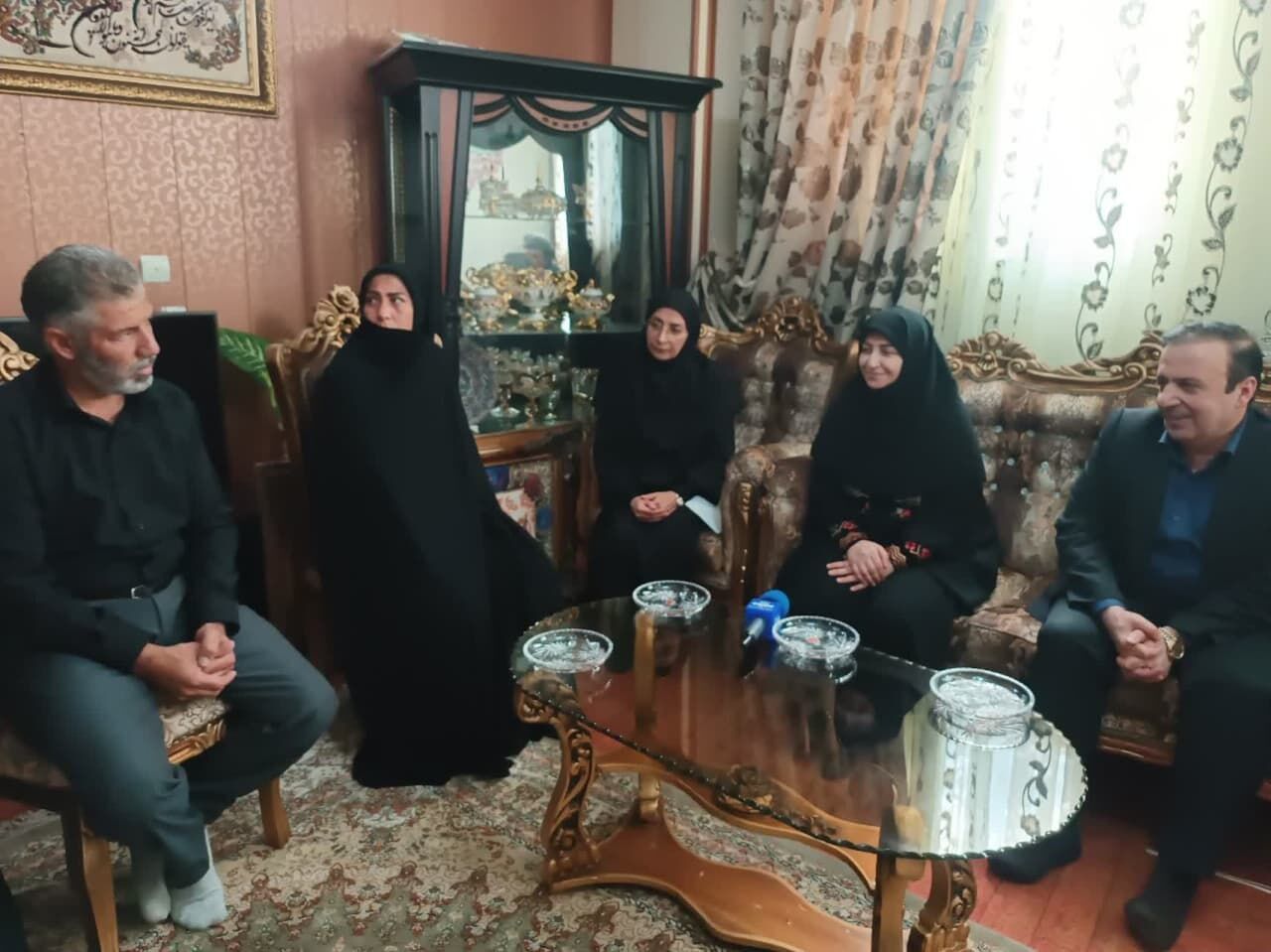 دیدار معاون رئیس‌جمهور با خانواده شهید قزوینی در جنگ ۱۲ روزه