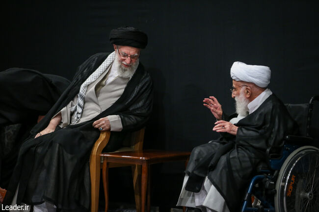 عکس/ آیت الله جنتی با ویلچر  