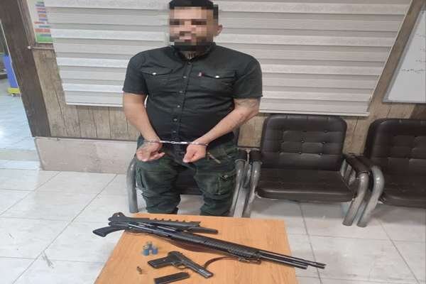 دستگیری شرور مسلح پیش از وقوع تیراندازی و تعرض در کرمان