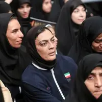 عکس/ شهربانو منصوریان در دیدار امروز با رهبر انقلاب