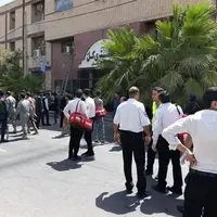 نخستین تصاویر از آغاز حمله تروریست‌ها به دادگستری زاهدان