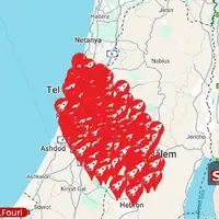 جولان موشک یمنی بر فراز آسمان فلسطین اشغالی